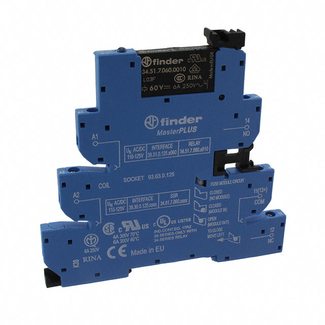 39.31.0.125.0060 Finder Relays, Inc.  Power Relays Over 2 Amps